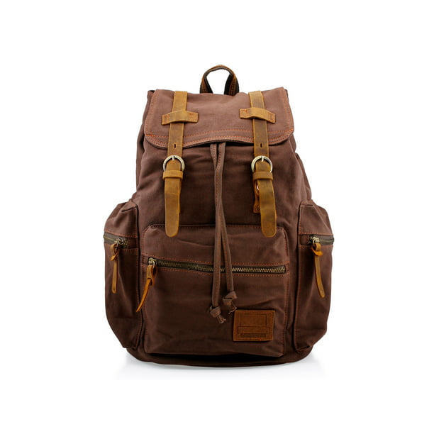 New Backpack Vintage Canvas Rucksack School Laptop Travel Hiking Shoulder Bag